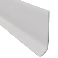 Plinthe en plastique moderne GS, durable, facile à installer, épaisseur 0,8-5 mm, finition mate, pour hôtel, hôpital, sol intérieur