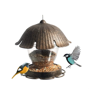 Mangeoire décorative étanche pour oiseaux sauvages suspendue et résistante aux écureuils Mangeoire à oiseaux pliable en plastique pour l'extérieur - Product Image 2