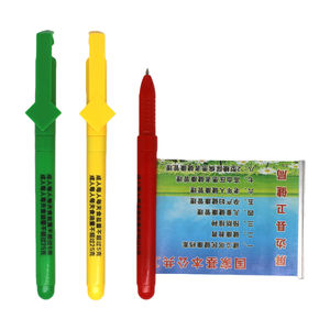 Bolígrafos de pancarta extraíbles de publicidad promocional Bolígrafo de pancarta de desplazamiento de plástico con papel en el interior - Product Image 4