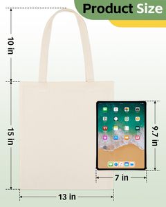 Sac fourre-tout en toile pliable et écologique, personnalisé avec logo imprimé, idéal pour le shopping - Product Image 6