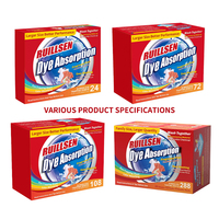 Diskon besar-besaran kertas pencuci penangkap warna lembar Laundry Natural OEM mesin cuci penangkap warna lembar penjebak warna