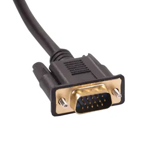 Konverter Kabel <span class=keywords><strong>VGA</strong></span> 1.5M ke 3RCA Berlapis Emas dengan Pelindung untuk TV, Komputer, Tablet, Perpanjang Video & Audio Komposit AV - Product Image 5