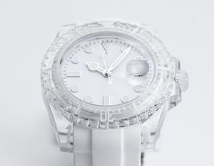 Reloj de Cristal Modelo 2026 - Apto para Hombres y Mujeres - Reloj Luminoso Azul Hielo - Reloj Mecánico - Product Image 2
