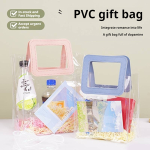 Cao Cấp PVC Tote Túi Nhựa Trong Suốt Laser Quà Tặng Túi Với Tùy Chỉnh Thiết Kế Không Thấm Nước Cho Khung Ảnh Kẹo Hạnh Phúc Tay Quà Tặng - Product Image 1