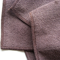 Logo personnalisé Serviette de lavage de voiture en microfibre à séchage rapide et accessoire de tissu de polissage technique tissé