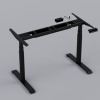 Base per Scrivania Regolabile in Altezza a Doppio Motore, Moderna e di Lusso, in Metallo, Silenziosa e Robusta, per Ufficio Domestico e Setup da Gaming