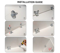Connecteur papillon amovible en plastique pour meubles, support d'angle en L à 90 degrés pour assemblage bois-plastique