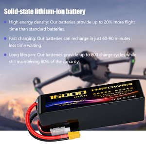 HHPOWER Drohnen-Akkupack 6S 7S 12S 14S 18S <span class=keywords><strong>RC</strong></span> FPV UAV Akku <span class=keywords><strong>Lipo</strong></span> Festkörper-Drohnenbatterie für UAV Flugzeug Luftfahrzeug - Product Image 2