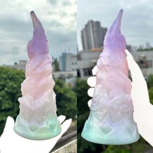 YOCY - Nuevo Dildo de Fantasía, Tapón Anal de Silicona con un Diseño Encantador, Dildo con Cuatro Tamaños de Cuernos - Product Image 2