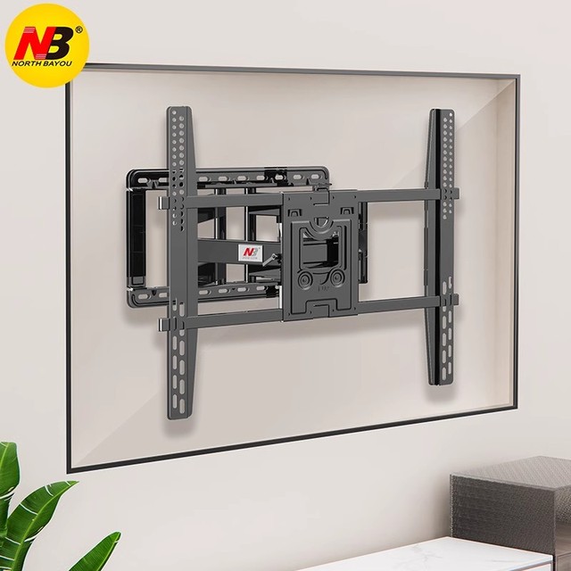 New NB SP5/100 Full Motion 75"-110" LCD LED TV Wall Mount Bracket 6 Swing Arms Rack Max. VESA 800x600mm Max. Load 90.9kgs Black