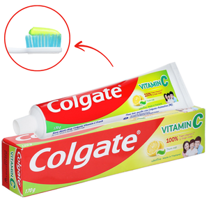 Colgate Vitamin C <b>Toothpaste</b> Bulk Wholesale 90G & 170G Fresh Breath Fluoride <b>Toothpaste</b> High Quality For Sale - Product Image 2