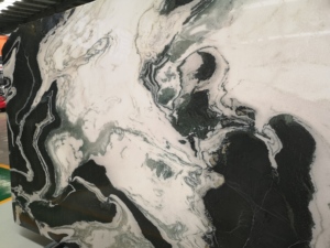 Dalle de marbre de dolomite blanche panda moderne élégant décoration de sol en pierre polie pour les villas extérieures conception graphique en granit - Product Image 5