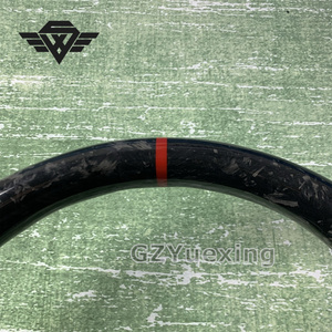 Haut luxe pour <span class=keywords><strong>Mercedes</strong></span> Benz AMG W223 W204 W205 W212 W214 W215 CLA CLE <span class=keywords><strong>volant</strong></span> en carbone forgé en cuir - Product Image 4