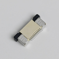 Conector FPC de 1.0 mm de paso, horizontal, SMT, contacto superior, inferior, vertical, 4-30 pines, 2.5 mmH, PCB flexible, tipo pull-type
