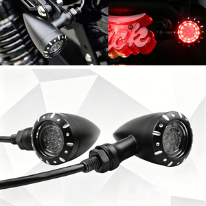ไฟเลี้ยวรถมอเตอร์ไซค์ LED สไตล์วินเทจ ไฟกระพริบแบบเรโทร เหมาะสำหรับฮาร์เลย์ เดวิดสัน อุปกรณ์ตกแต่งรถมอเตอร์ไซค์แบบดัดแปลง - Product Image 6