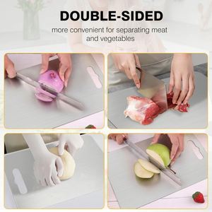Bloques de Cocina Rectangulares Antibacterianos y Antimoho de Titanio Plateado 100% Modernos y Ecológicos de 2 mm de Grosor, a la Moda - Product Image 2