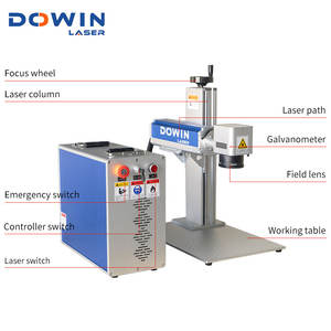 Dowin JPT Mopa 60W 100W Laser à fibre en acier inoxydable Nouvelle machine de marquage facile à utiliser - Product Image 2
