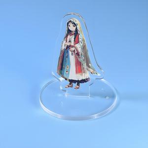 HanXinカスタムプリントアクリルスタンディーかわいい漫画流砂アクリルスタンドKPOPフォトカードアニメアクリルキーチェーン
