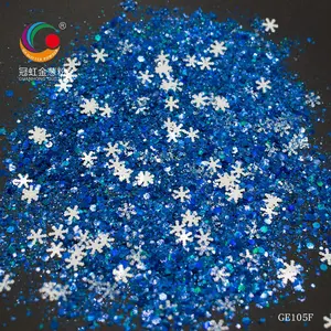 Glitter New Design Mixed Polyester Glitter Snow Hexagonal Irregular Glitter Christmas Crafts Decoration Glitter Powder