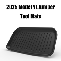 4 tapis de sol pour Tesla Model YL Juniper 2025, toutes saisons, TPE, accessoires intérieurs de voiture