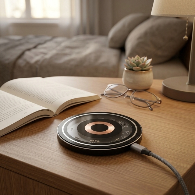 15W Fast Wireless Charger Transparent Design Qi Wireless Charging Pad for Smartphone