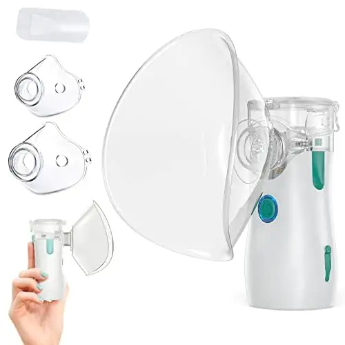 Amazonn Nebulizer jaring Medial anak-anak, Nebulizer portabel dengan baterai yang dapat dilepas untuk rumah