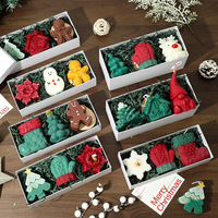 Ensemble de bougies parfumées de Noël, décoration d'intérieur, artisanat, aromathérapie, ornement, cadeau de Noël