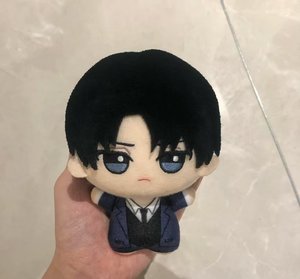 Peluche en polyester de 10 cm, merchandising Attack on Titan, adorable figurine <span class=keywords><strong>Eren</strong></span>, rembourrage en coton PP, figurines <span class=keywords><strong>Eren</strong></span>, Levi et Annie - Product Image 6