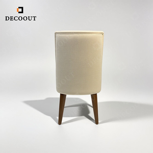 Chaise de salle à manger moderne nordique en tissu durable avec pieds en bois pour villa et hôtel, usage domestique, <span class=keywords><strong>design</strong></span> léger - Product Image 6