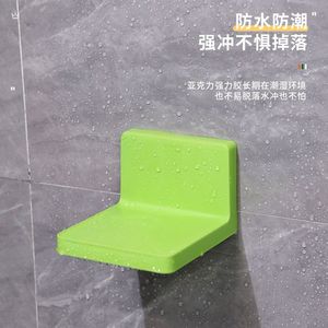 Wall Mounted Corner Storage Rack No <b>Drill</b> Installation For Bathroom Kitchen Multi Color 1 Layer Tray - Product Image 2