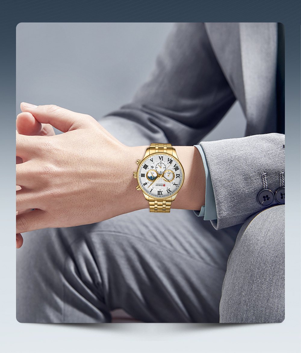 CURREN 8427 Watch for Men Hot Selling 3ATM Waterproof Men's Watches Fashion Luminous Hands with Calendar Men's Sports Watches