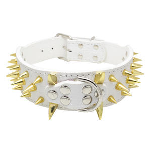 <span class=keywords><strong>Collar</strong></span> con remache antimordida para mascotas, correa de perro grande con remache, popular, personalizada, envío directo - Product Image 3