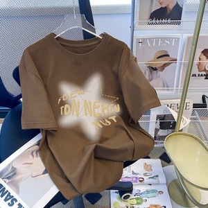 T-shirt da <span class=keywords><strong>donna</strong></span> <span class=keywords><strong>in</strong></span> <span class=keywords><strong>cotone</strong></span> di grandi dimensioni, estiva, ampia, casual, con stampa di cartoni animati, girocollo, taglie forti, a maniche corte - Product Image 6