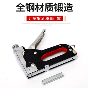 Pistola de clavos manual en forma de U para publicidad, impresión por inyección de tinta, carpintería doméstica, tapicería de sofás, construcción de hierro, superficies lisas, 3 en 1 - Product Image 3