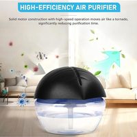 Diffuseur d'arômes et purificateur d'air à vitesse variable avec 7 couleurs et 6 LED, veilleuse aromatique, petit revitalisant d'air