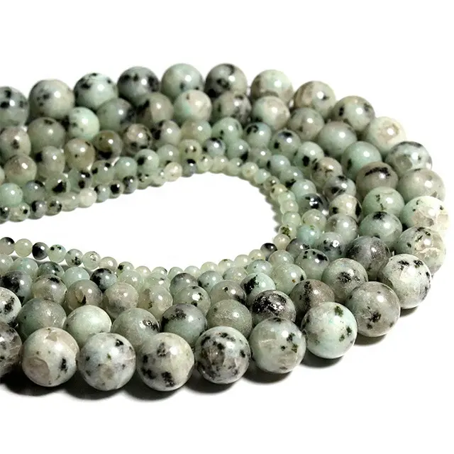 Meihan — perles en pierre naturelle, granit K2, 6/8/10mm, pour la fabrication de bijoux, accessoires de collier, en cristal, vente en gros