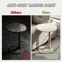 Table d'appoint amovible en fer forgé, finition multicolore, petite table à café ou à thé pour usage intérieur, maison ou hôtel