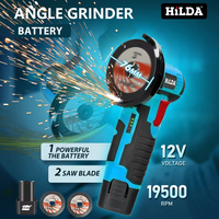 Mini-meuleuse d'angle industrielle sans fil 12V, sans balais, à batterie lithium, portable, pour polissage et meulage, outil électrique DIY, garantie 3 ans