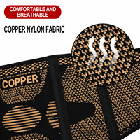 Ceinture de soutien lombaire infusée au cuivre - Ceinture de compression respirante pour le sport, la gym, la musculation et l'entraînement