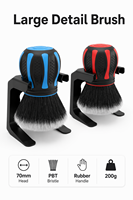 Brosse de grande taille pour lavage de voiture Brosse multifonctionnelle pour lavage de voiture et climatiseur Brosse de nettoyage pour tuyère intérieure Brosse pour pneu fendue
