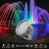 Fontaine d'eau musicale à commande DMX PLC, éclairage LED décoratif extérieur, lampe de fontaine ronde pour jardin, parc, personnalisable