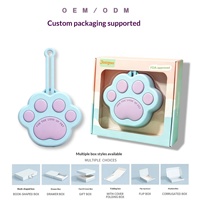 Sac à friandises pour chien personnalisé en silicone en forme de patte, pochette pour nourriture pour animaux de compagnie avec sangle et logo couleur pour l'entraînement et les promenades en extérieur