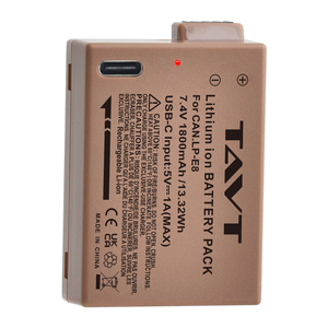 แบตเตอรี่ LP-E8 E8 1800มิลลิแอมป์ต่อชั่วโมงพร้อม Type-C สำหรับ <span class=keywords><strong>Canon</strong></span> <span class=keywords><strong>EOS</strong></span> 550D 600D 650D 700D <span class=keywords><strong>X4</strong></span>จูบ X5 X6i X7i กบฏ T2i T3i T4i กล้อง T5i - Product Image 3