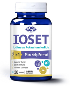 IOSET Jod-Kelp-Extrakt Weichgelkapseln |   Kaliumiodid 2-in-1 Formel für Normale Schilddrüsenfunktion Energie- und Hautunterstützung - Product Image 1