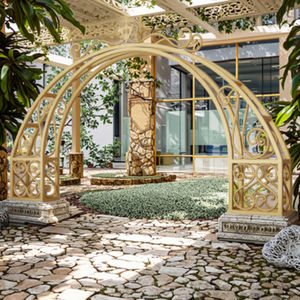 BPVP-Portail extérieur moderne en alliage d'aluminium avec treillis de roses pour jardin, cour, centre commercial, entrée, villa avec plantes grimpantes - Product Image 3