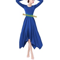 Vêtements de scène Robe femme pour Performance Wear Robe de louange Costume d'église Robe de danse liturgique