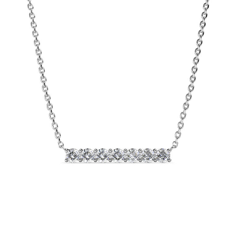 April Diamond Brass Necklace