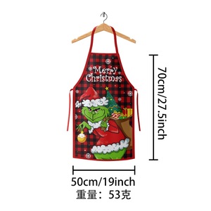 HL-336 Tabliers de cuisine amusants de Noël pour femmes et hommes, tabliers de <span class=keywords><strong>chef</strong></span> réglables - Product Image 5