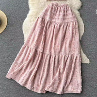 Robe longue maxi décontractée en mousseline de soie et élasthanne, coupe trapèze, taille naturelle, col en V, lavable, design personnalisé, pour femme de bureau