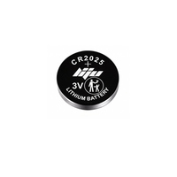 Piles bouton au lithium CR2025 3V pour montres, télécommandes, électronique grand public, jouets, 180 mAh, certifiées CE/RoHS, lot de 5